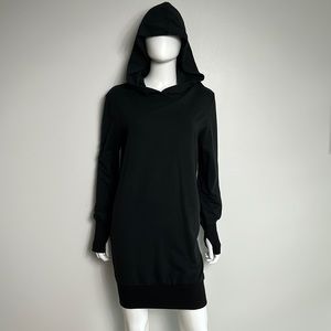 Spiritual Gangster, black hoodie, dress with thumb holes